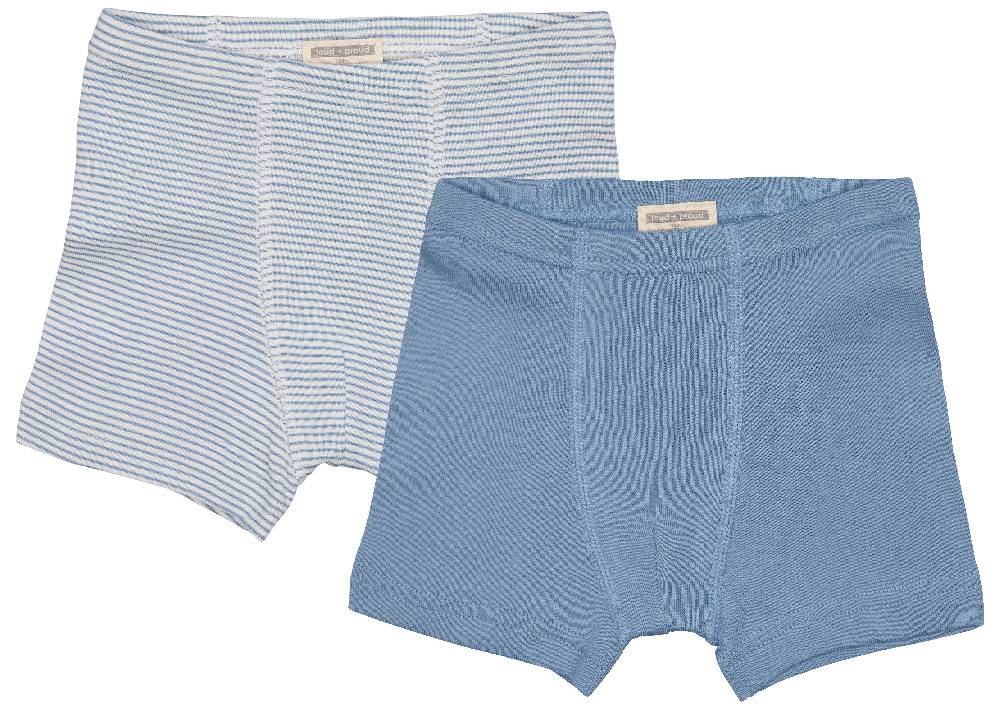 Loud Proud Doppelpack Boxer aus Feinripp