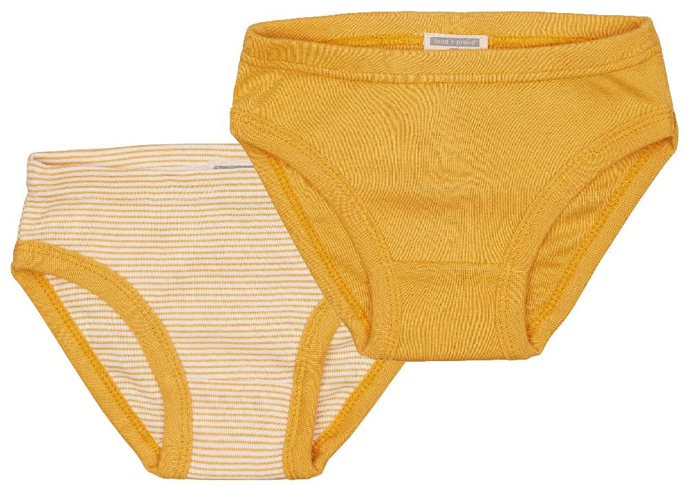 Loud Proud Doppelpack Slips aus Feinripp