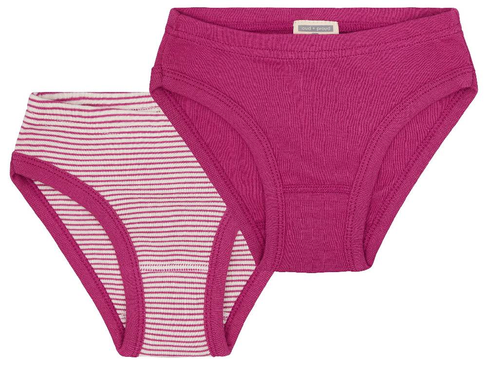 Loud Proud Doppelpack Slips aus Feinripp