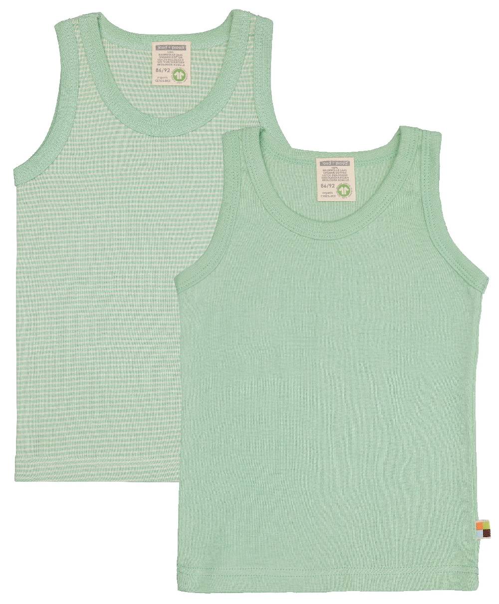 Loud Proud Doppelpack Unterhemden aus Feinripp