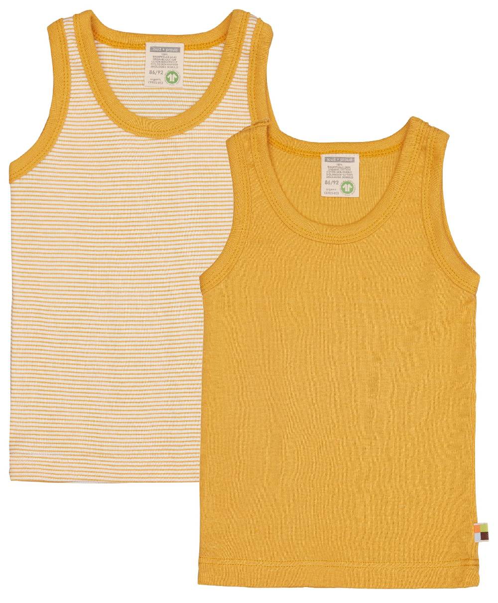 Loud Proud Doppelpack Unterhemden aus Feinripp