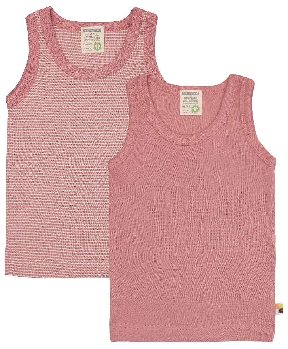 Loud Proud Doppelpack Unterhemden aus Feinripp