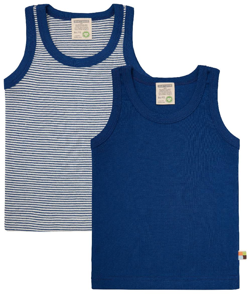 Loud Proud Doppelpack Unterhemden aus Feinripp