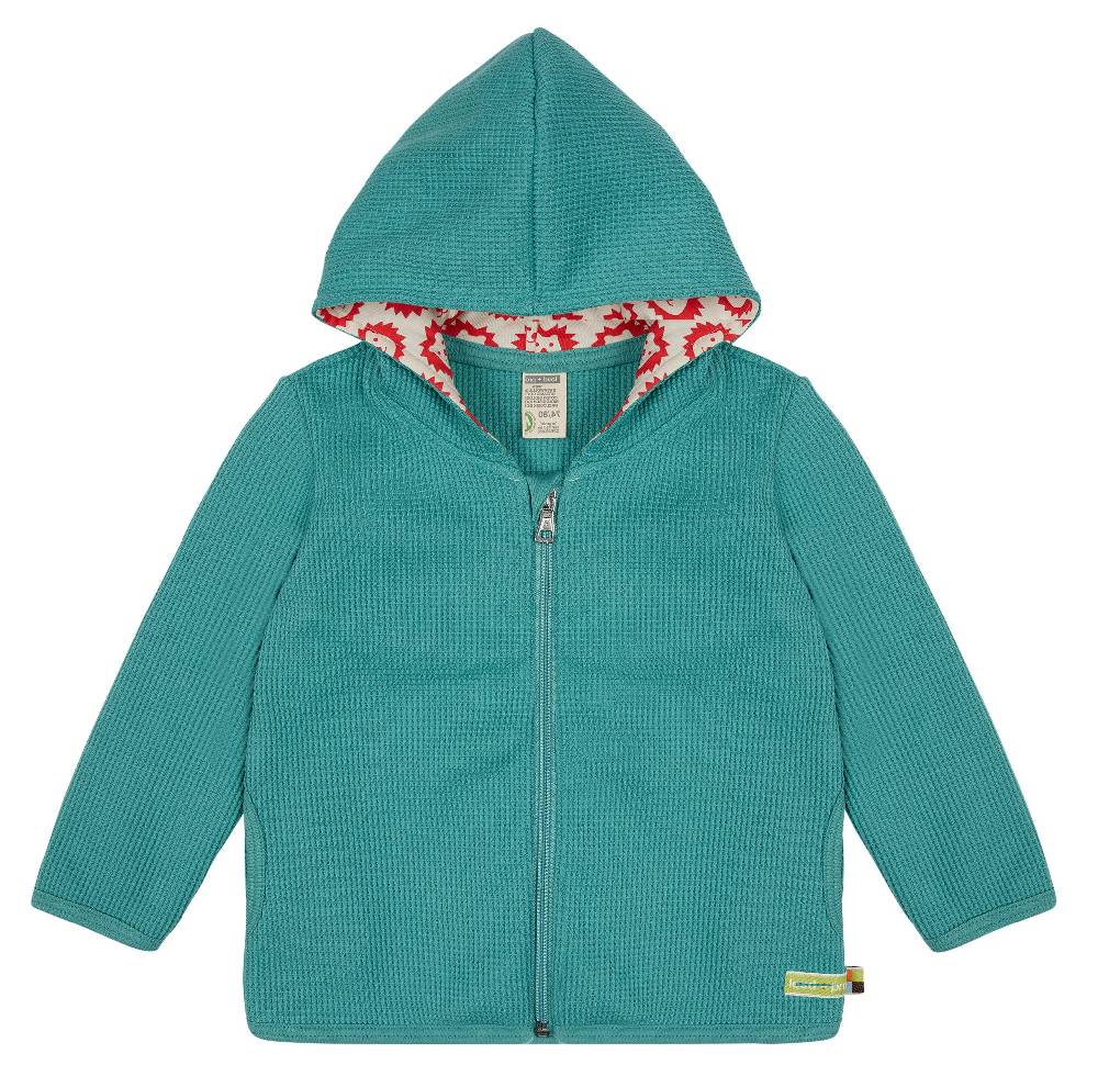 Loud Proud Kapuzenjacke in Waffelstruktur