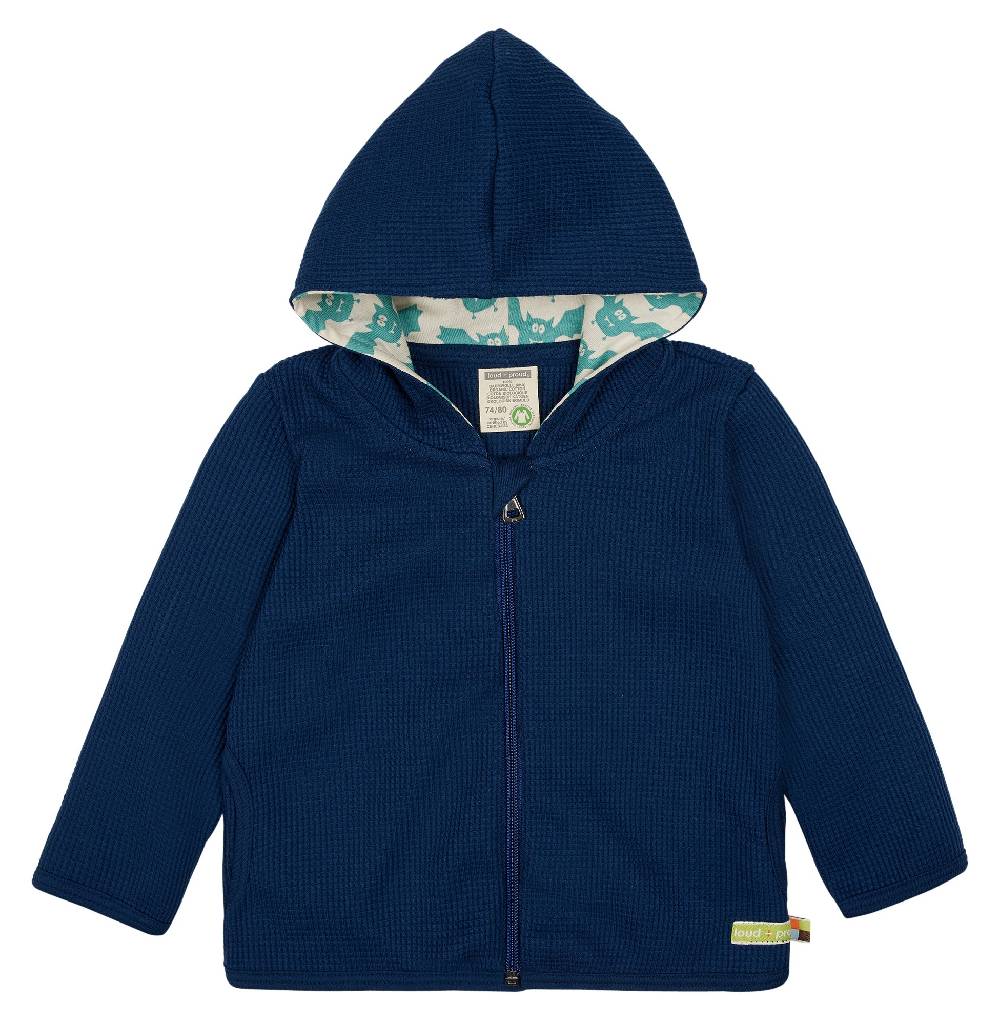 Loud Proud Kapuzenjacke in Waffelstruktur