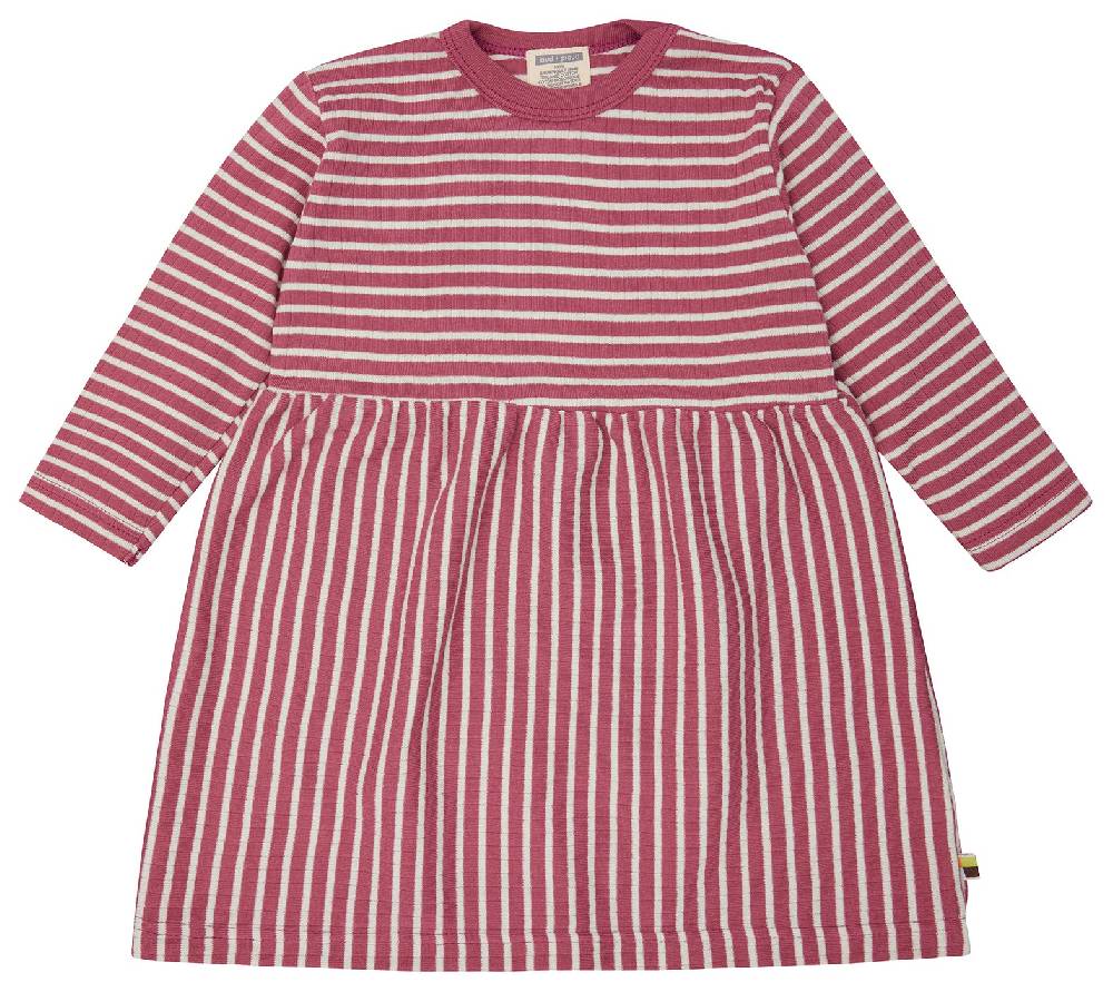 Loud Proud Kleid langarm gestreift mit Rippe