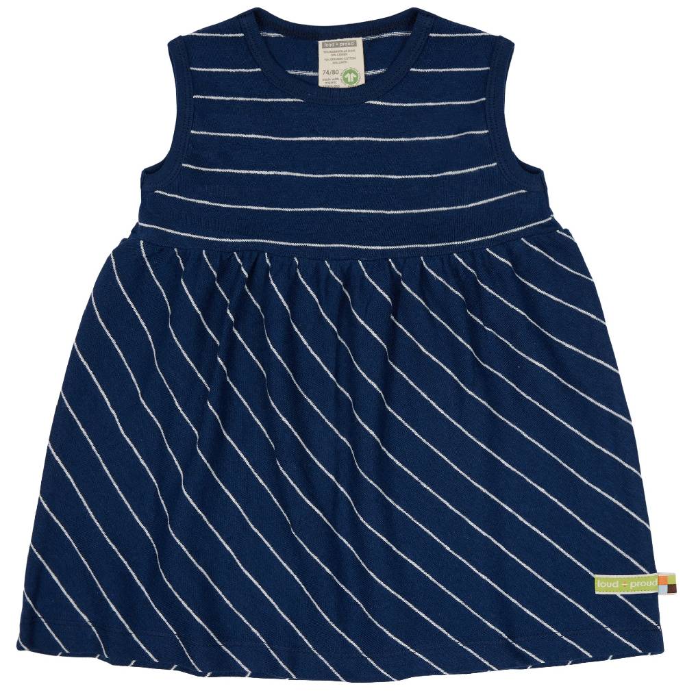 Loud Proud Kleid Streifen mit Leinen