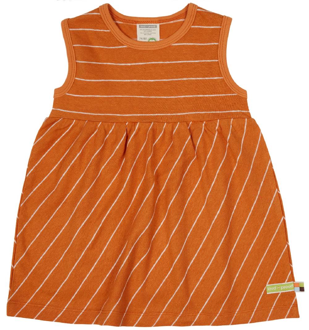 Loud Proud Kleid Streifen mit Leinen