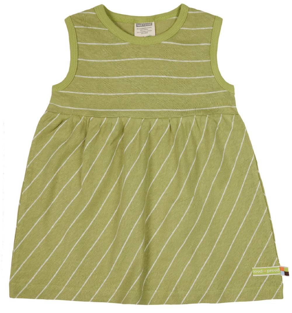 Loud Proud Kleid Streifen mit Leinen
