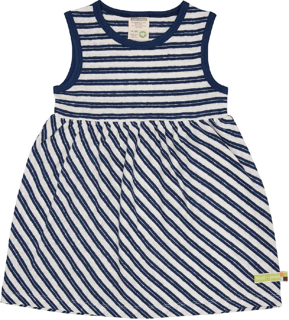 Loud Proud Kleid Streifen mit Leinen