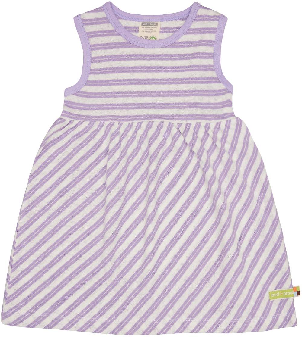 Loud Proud Kleid Streifen mit Leinen