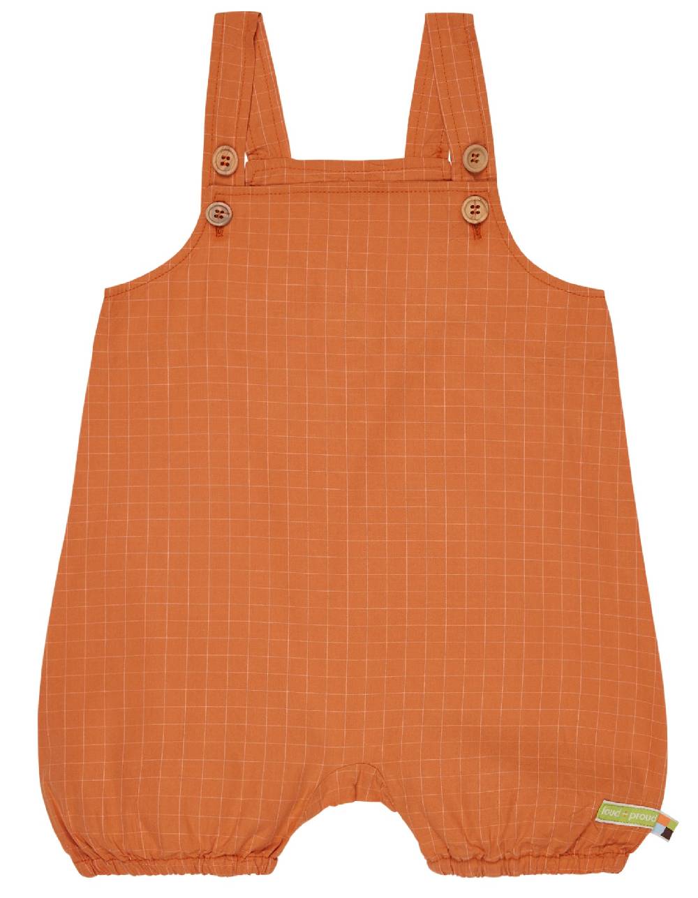 Loud Proud Kurze Latzhose aus feinem Karo