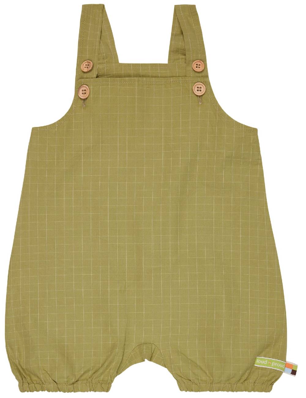 Loud Proud Kurze Latzhose aus feinem Karo