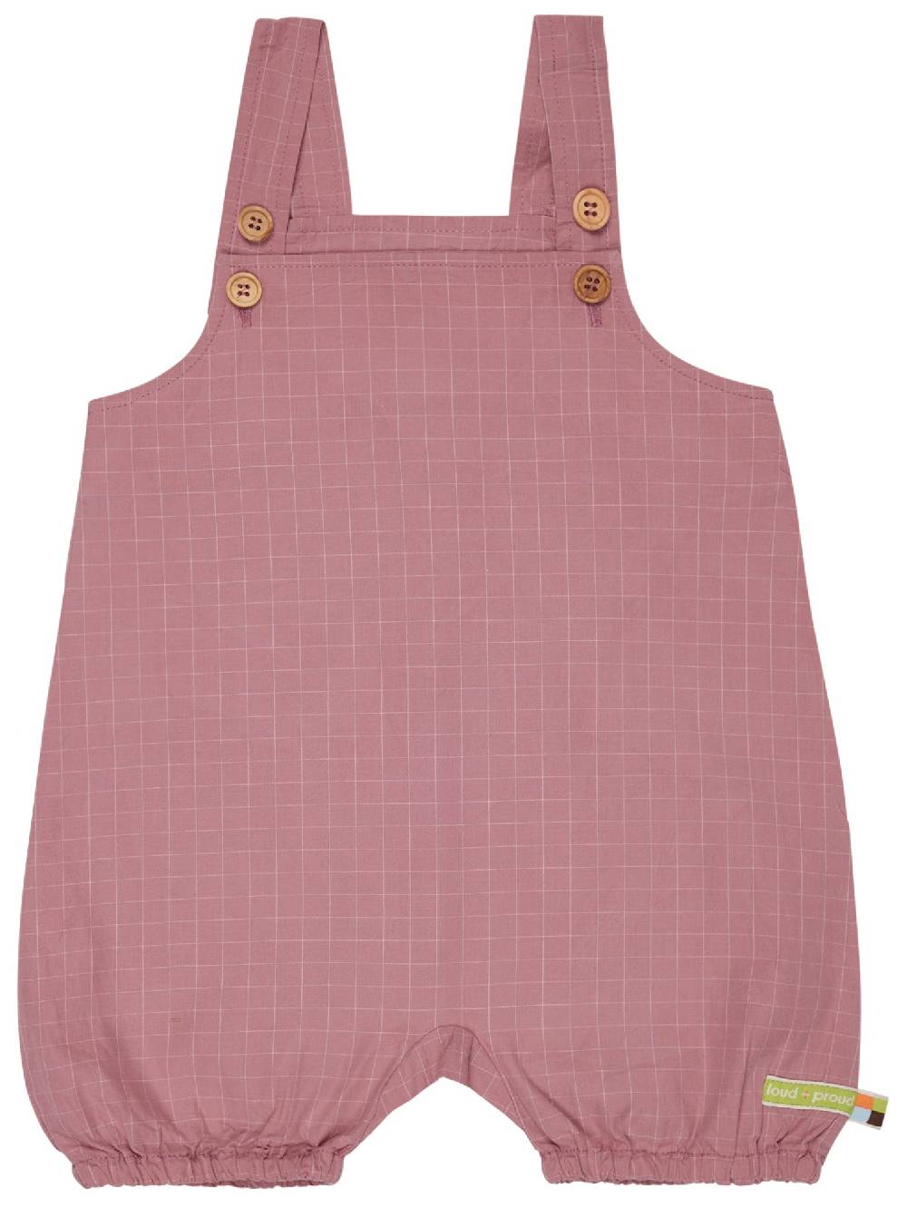 Loud Proud Kurze Latzhose aus feinem Karo