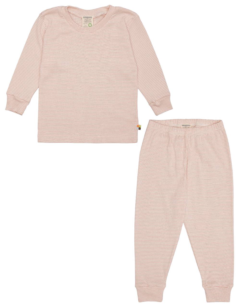 Loud Proud Schlafanzug Streifen aus Feinripp