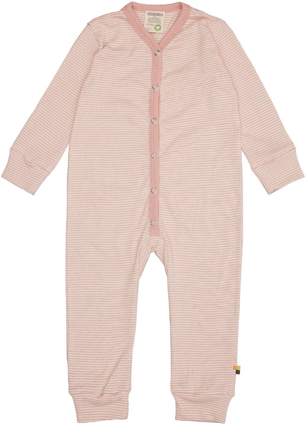 Loud Proud Schlafoverall Streifen aus Feinripp