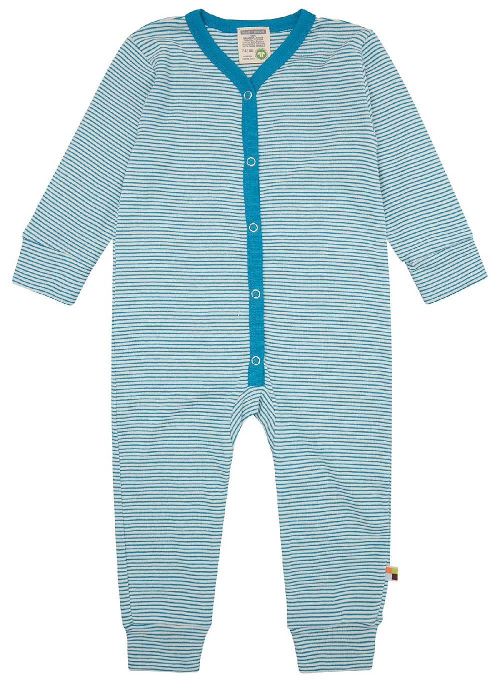 Loud Proud Schlafoverall Streifen aus Feinripp