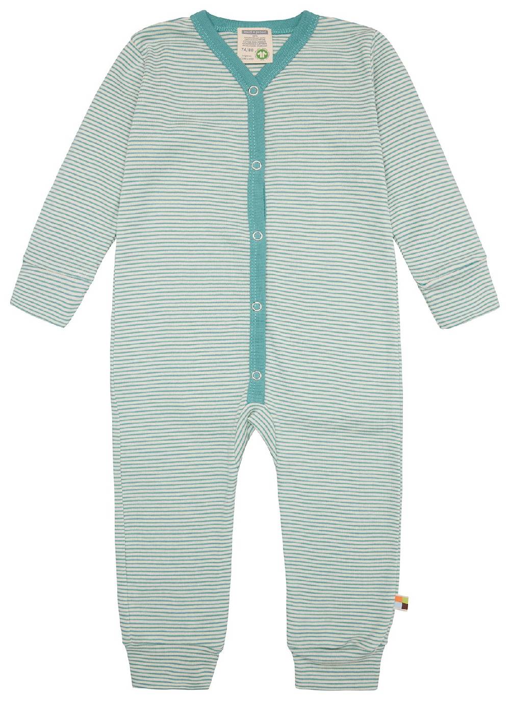Loud Proud Schlafoverall Streifen aus Feinripp