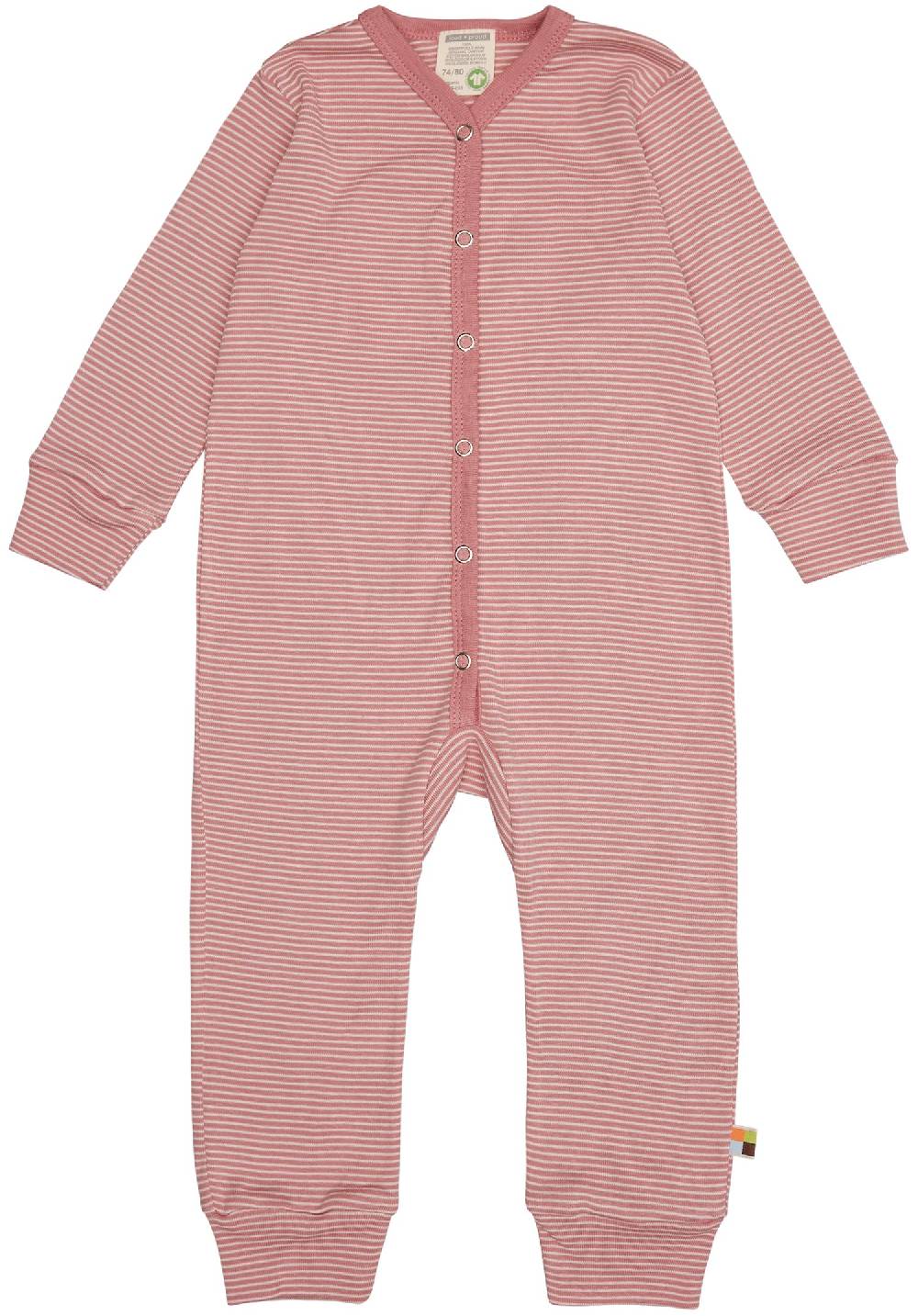 Loud Proud Schlafoverall Streifen aus Feinripp