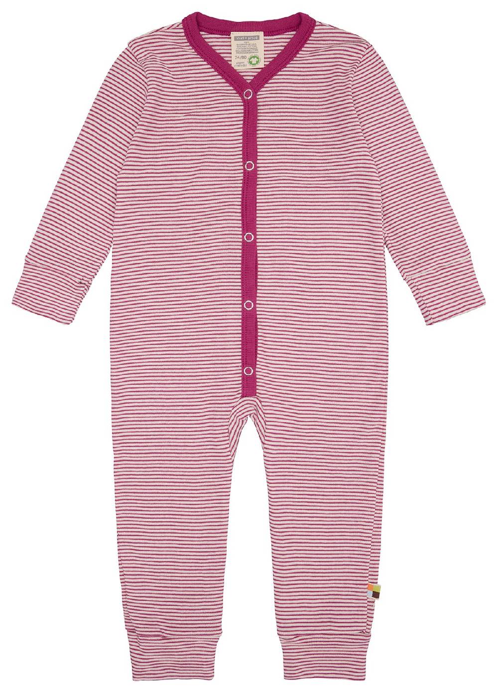 Loud Proud Schlafoverall Streifen aus Feinripp