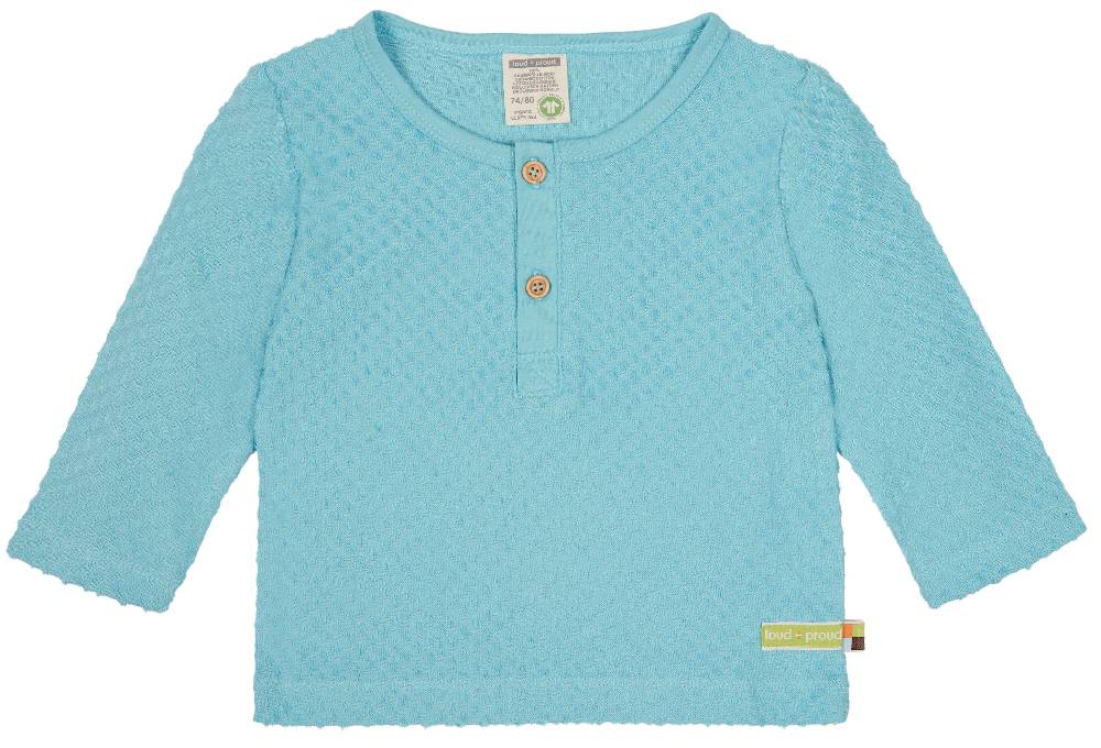 Loud Proud Shirt aus Frottee mit Punkten