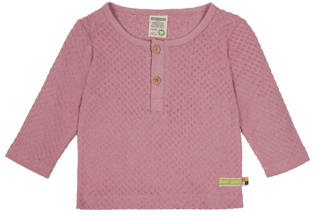 Loud Proud Shirt aus Frottee mit Punkten