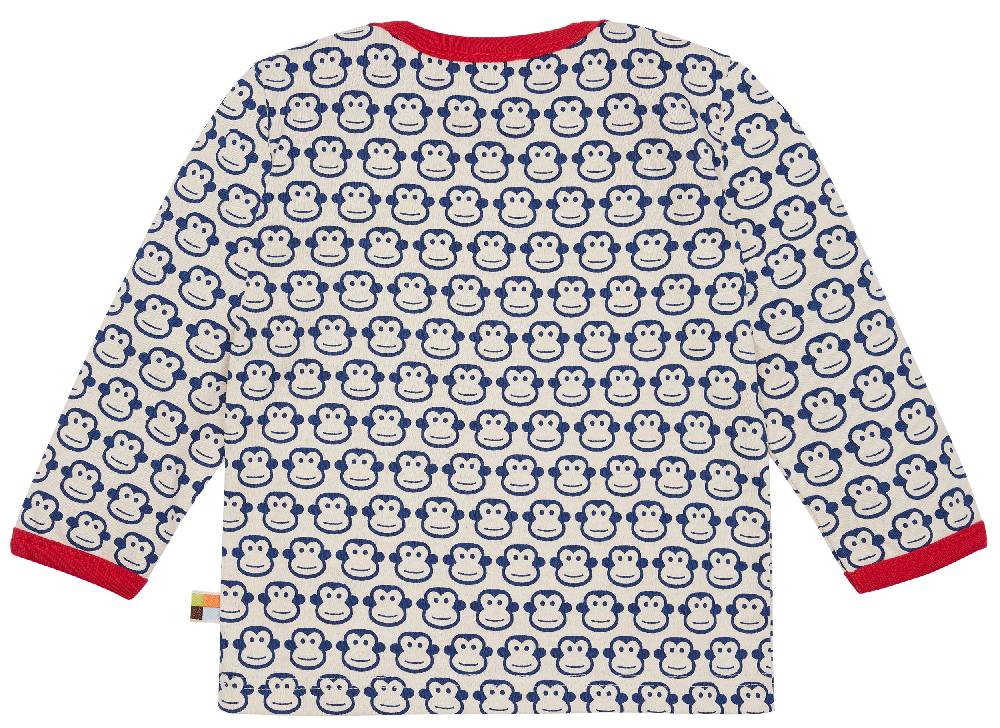 Loud Proud Shirt Langarm Mit Druck Affen