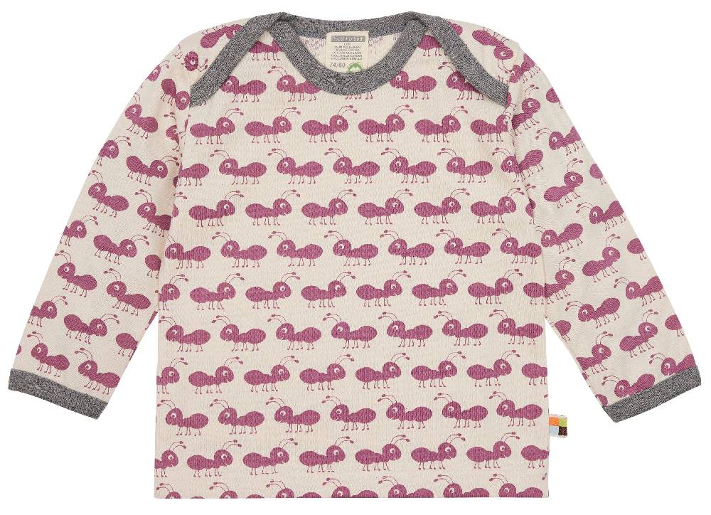 Loud Proud Shirt Langarm mit Druck Ameisen