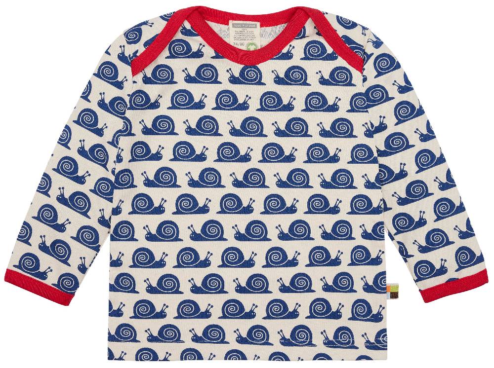 Loud Proud Shirt Langarm mit Druck Schnecken
