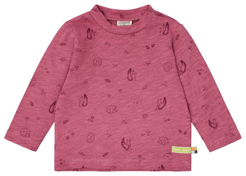 Loud Proud Shirt Slub Jersey mit Druck