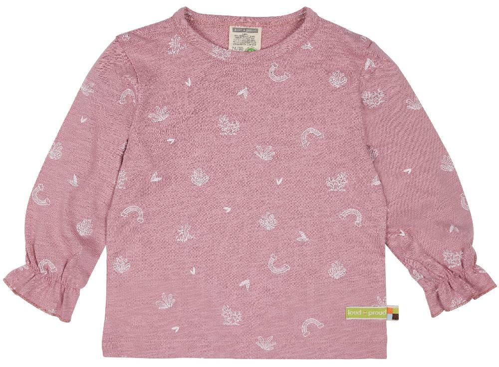 Loud Proud Shirt Slub Jersey mit Druck