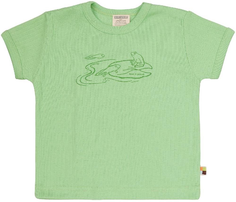 Loud Proud T-Shirt Derby Rib mit Druck