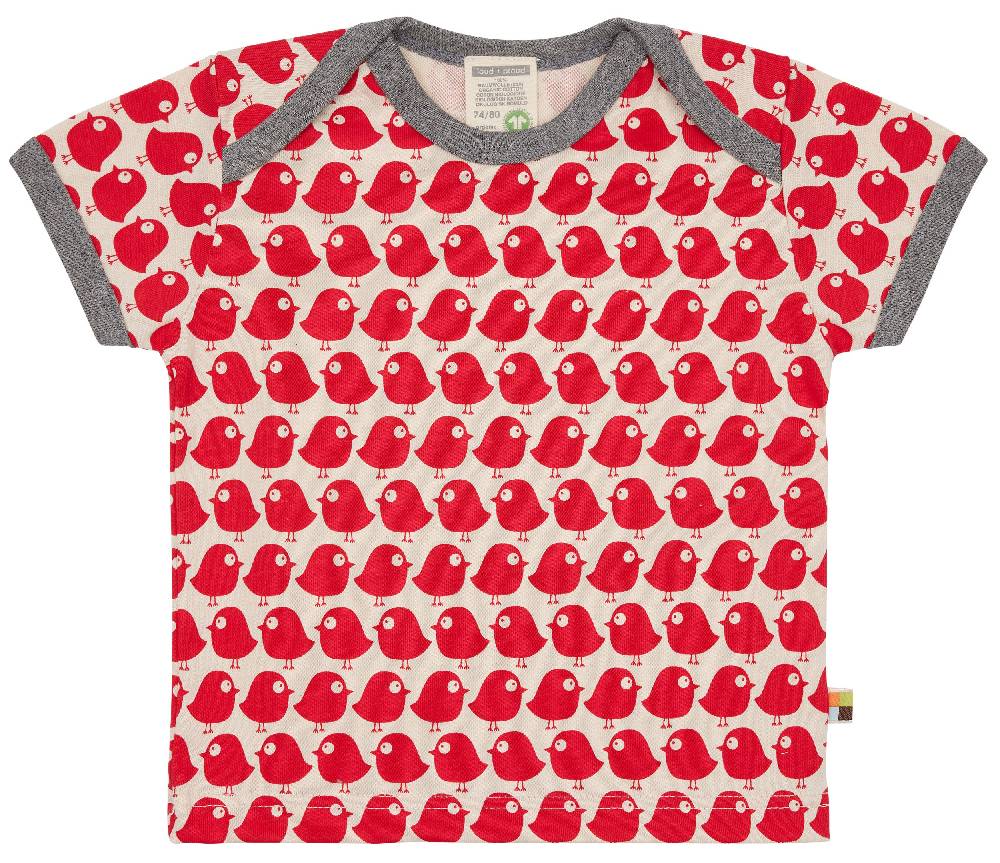 Loud Proud T-Shirt mit Druck Vögel