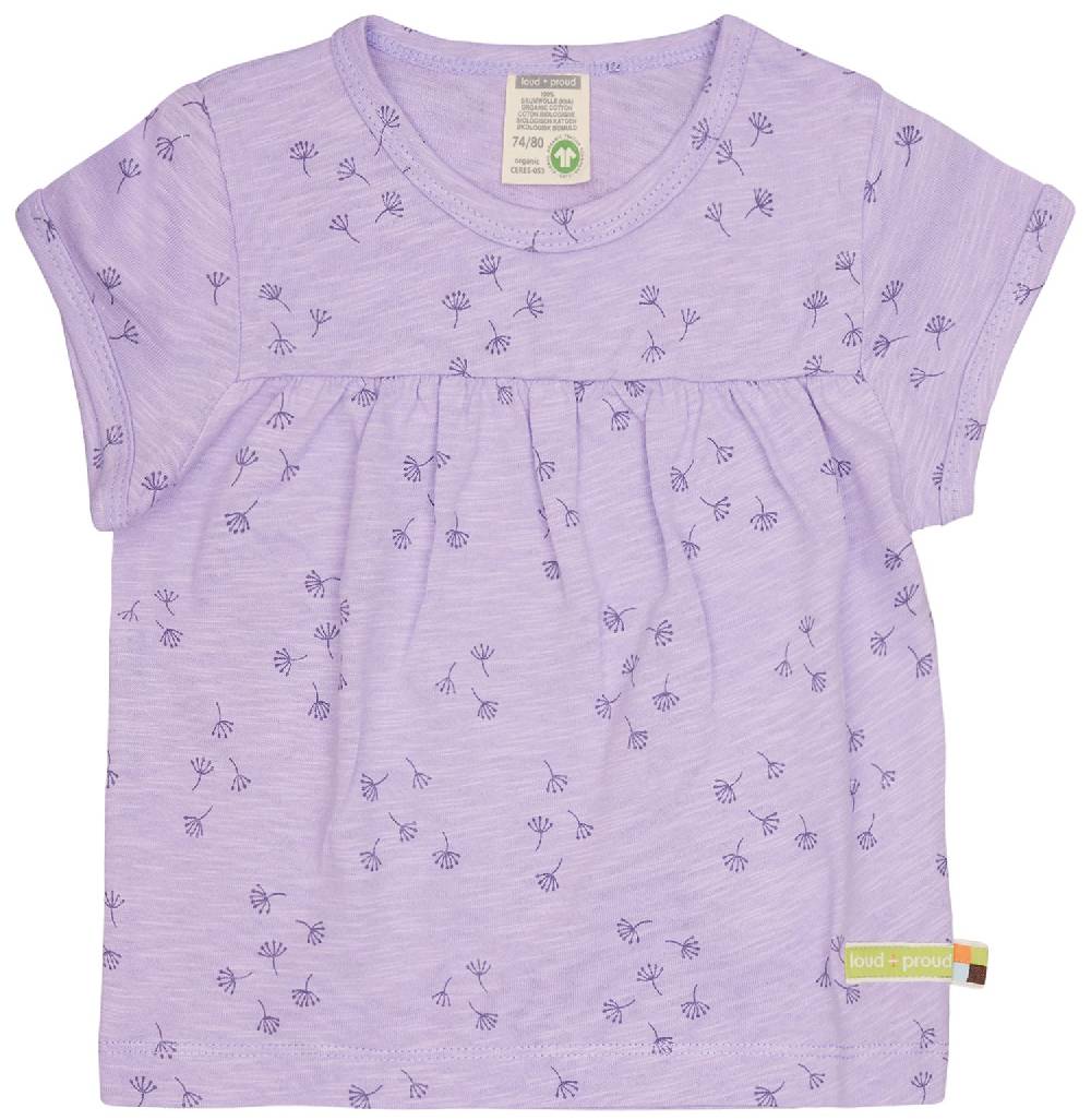 Loud Proud Tunika Slub Jersey mit Druck