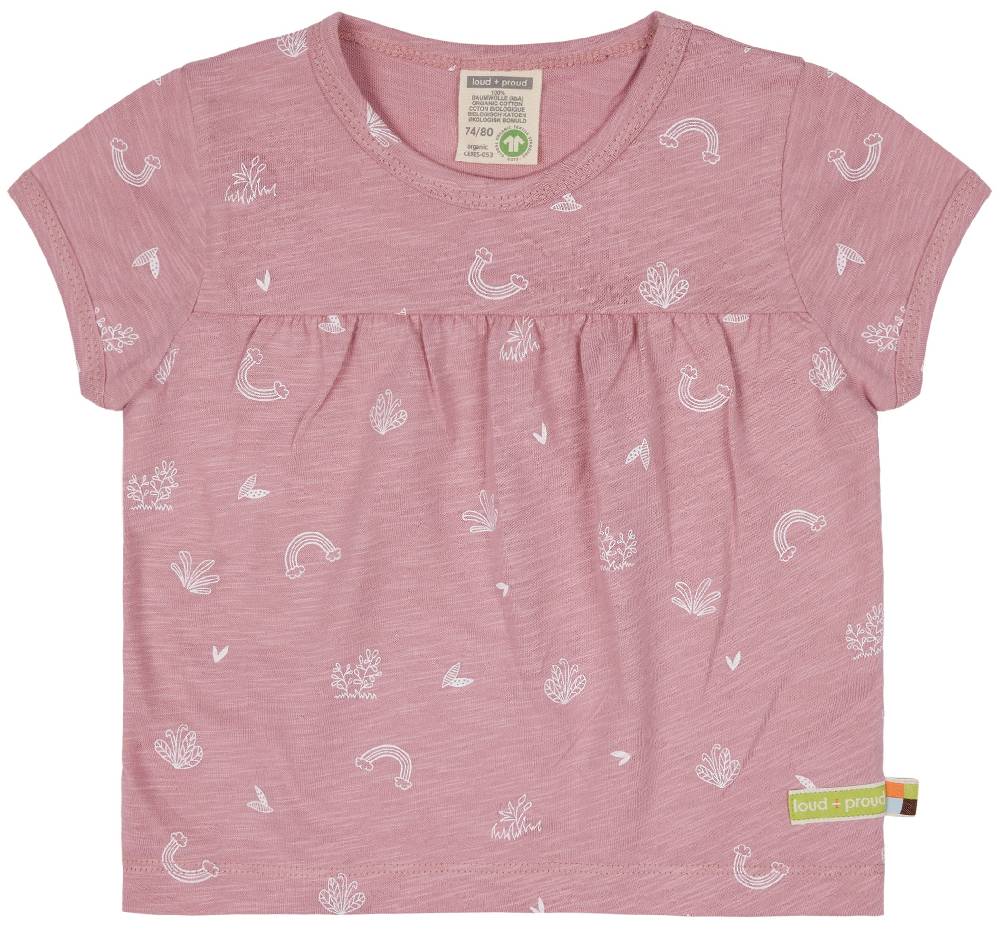 Loud Proud Tunika Slub Jersey mit Druck