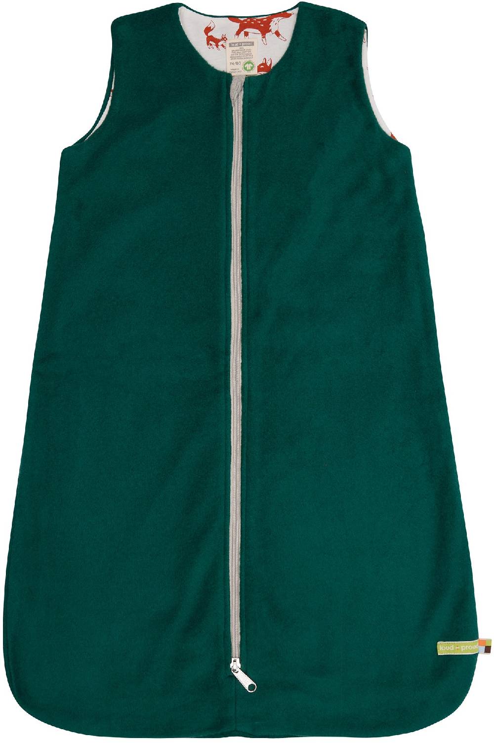 Loud Proud Wendeschlafsack aus Baumwoll-Fleece