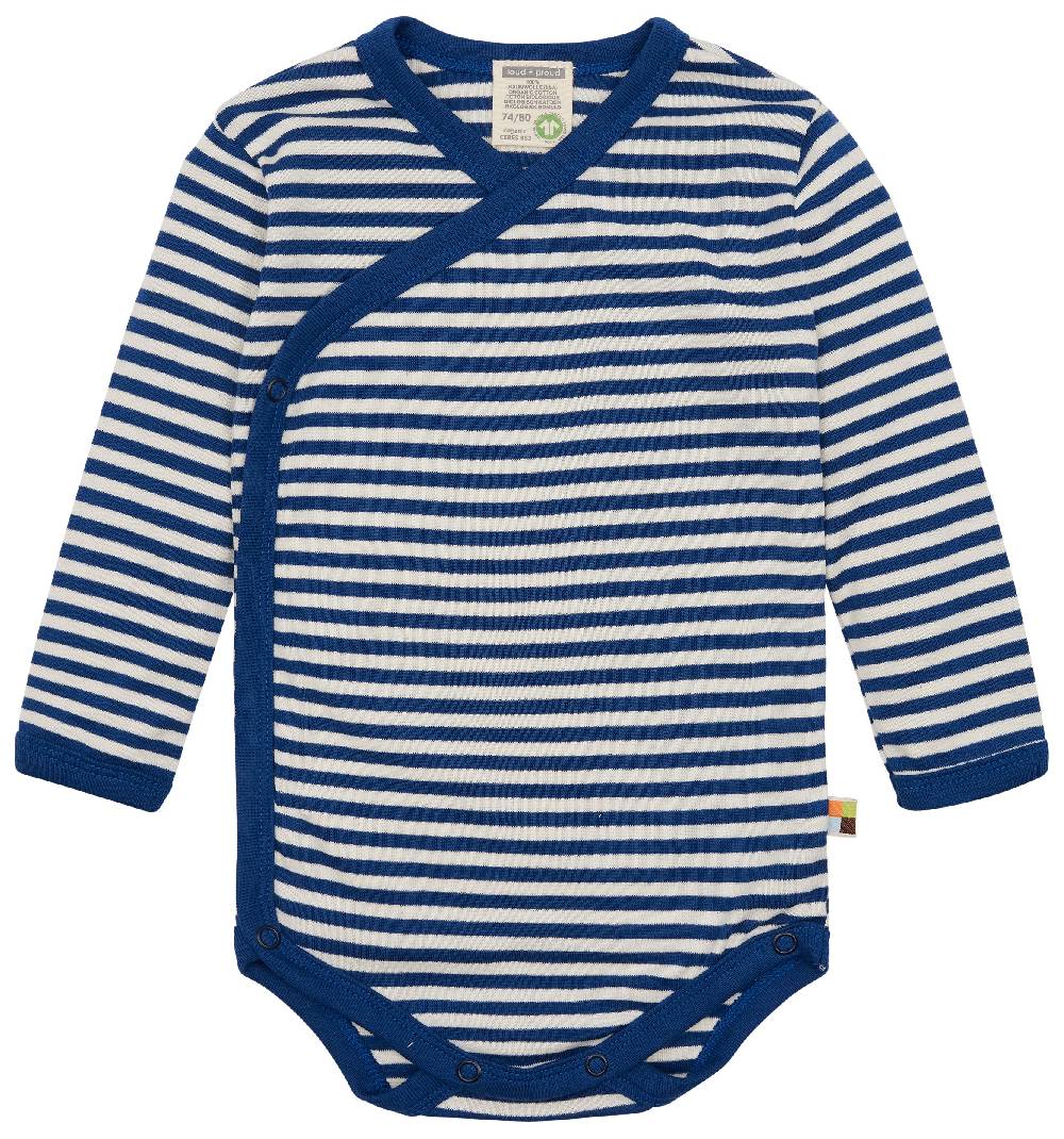 Loud Proud Wickelbody langarm gestreift mit Rippe