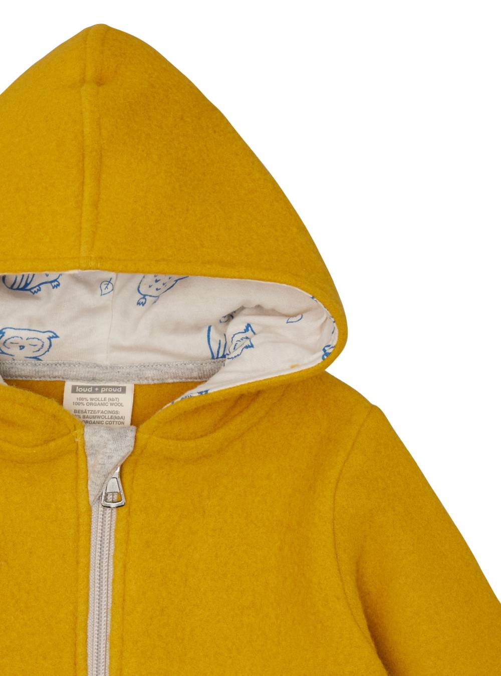 Loud Proud Wollfleece-Jacke Mit Kapuze