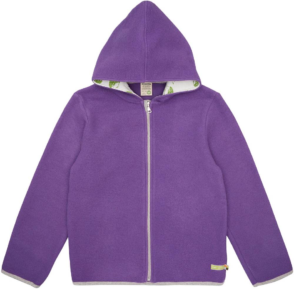 Loud Proud Wollfleece-Jacke mit Kapuze