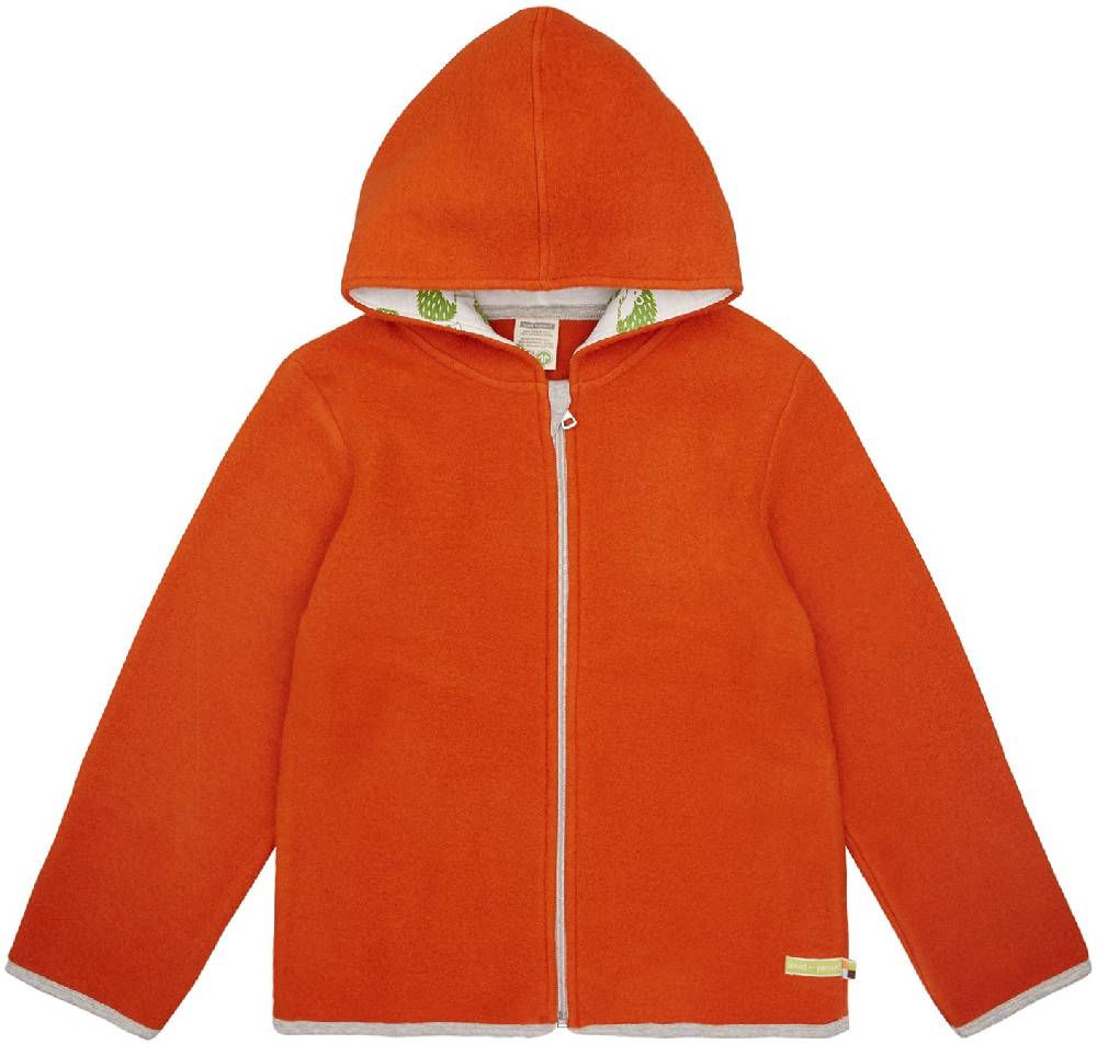 Loud Proud Wollfleece-Jacke mit Kapuze