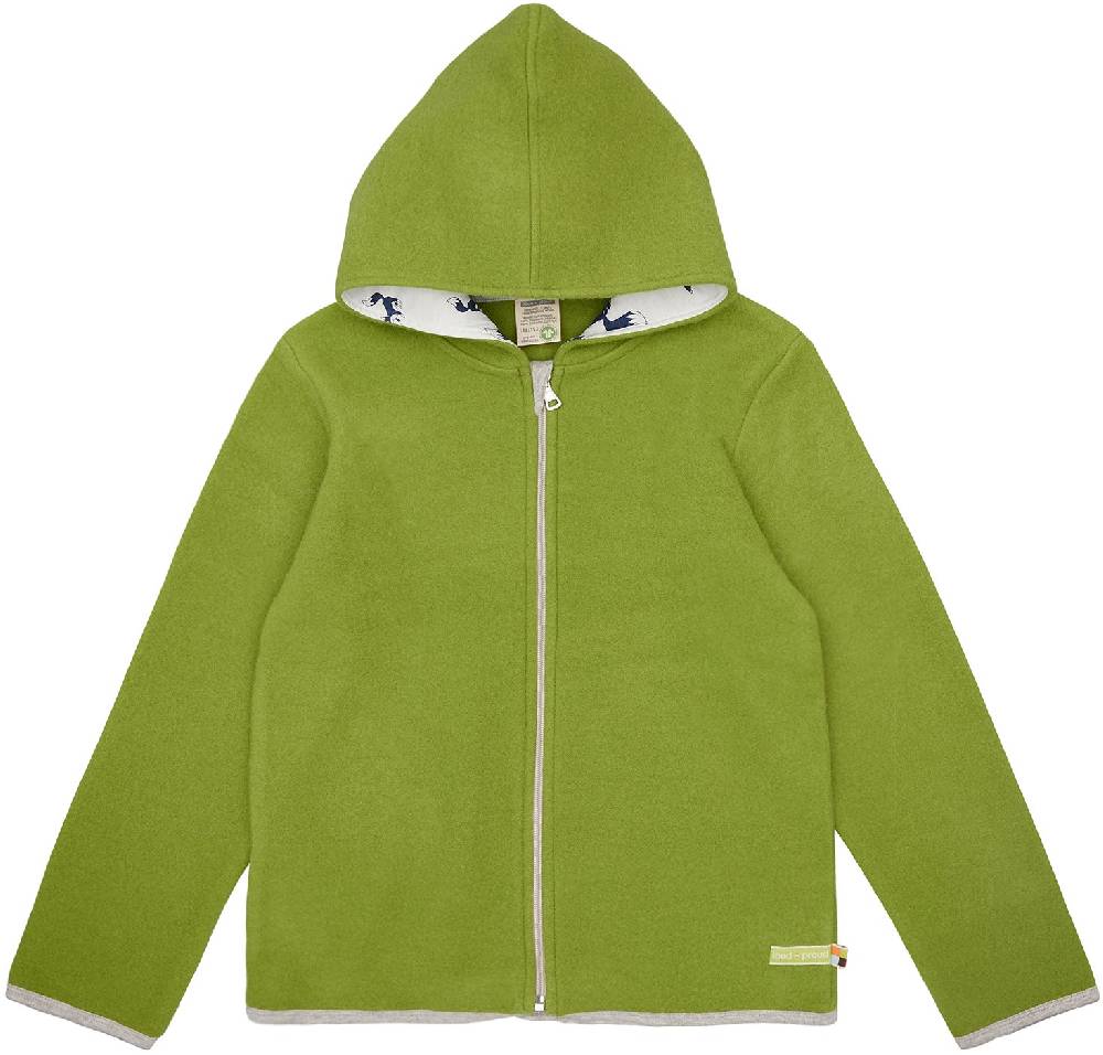 Loud Proud Wollfleece-Jacke mit Kapuze