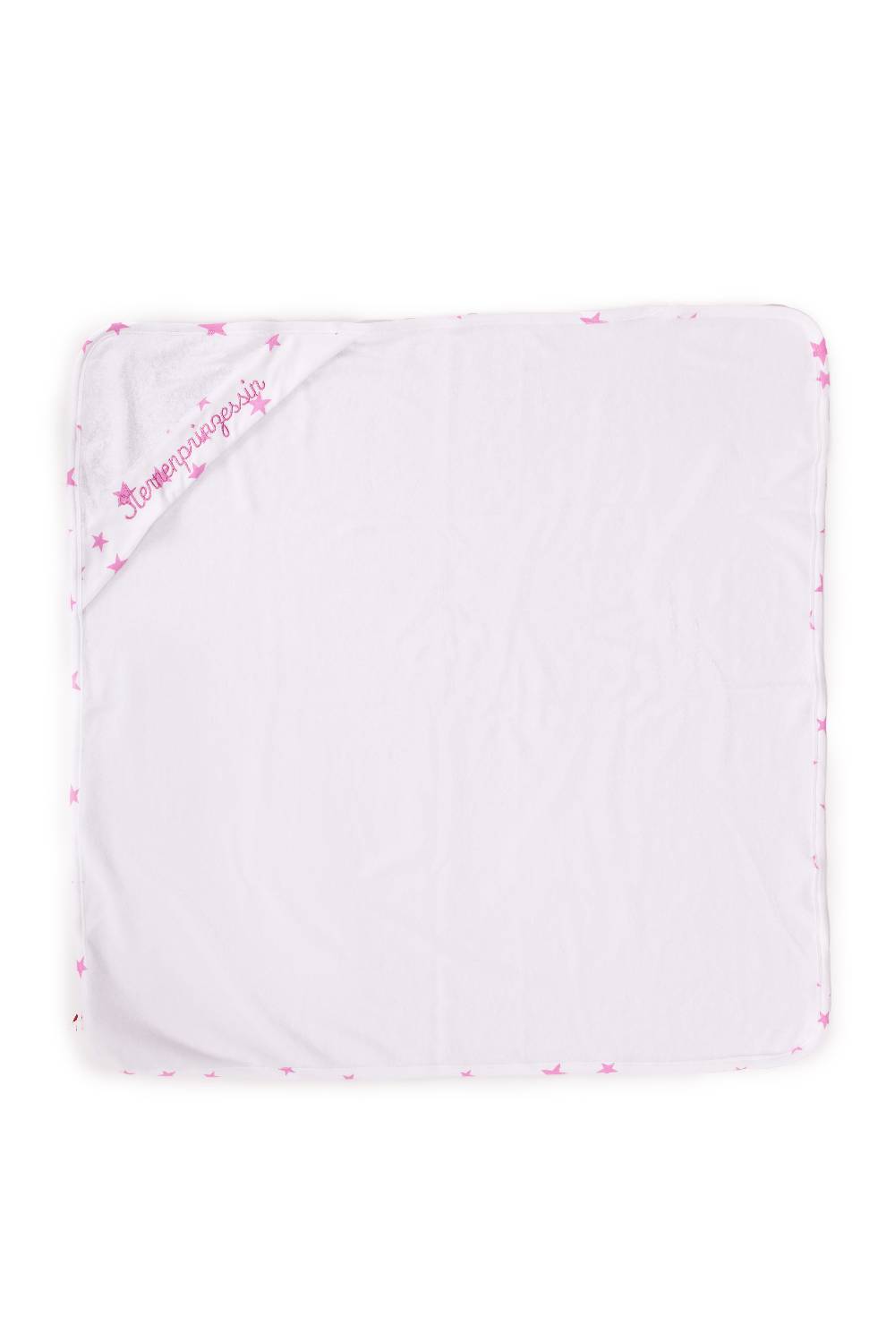 Louis & Louisa Badetuch Baby "Sternenprinzessin", weiß / rosa