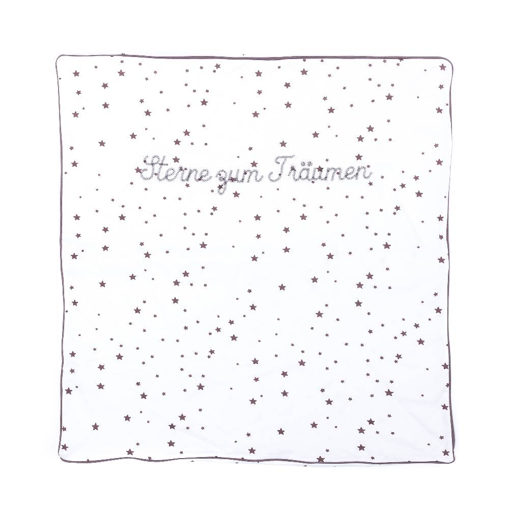 Louis & Louisa Bettwäsche "Sternenzeit", weiß / braun allover