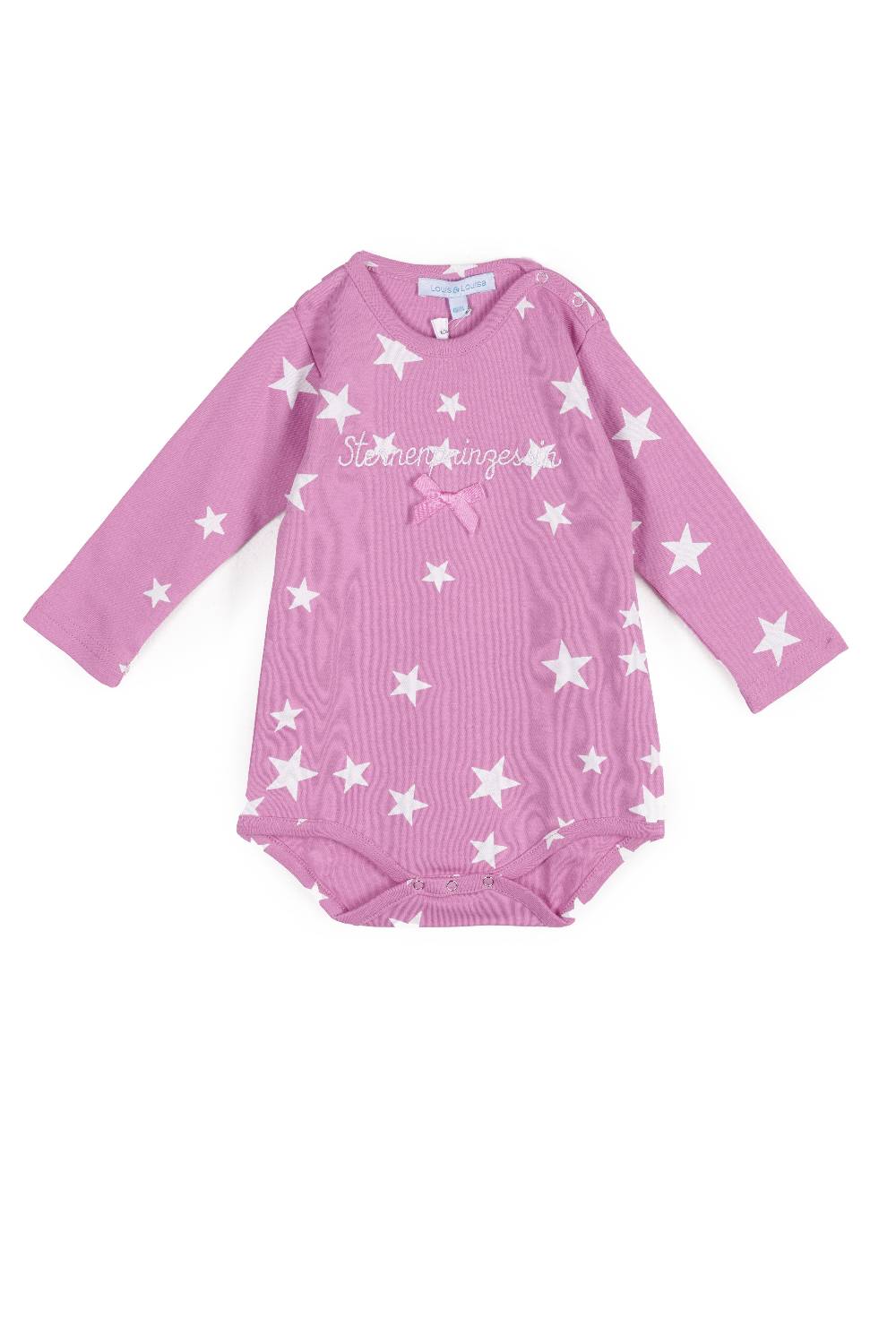 Louis & Louisa Body Baby "Sternenprinzessin", rosa allover