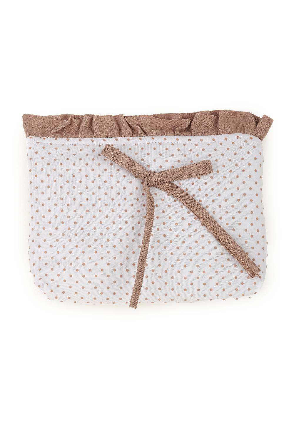 Louis & Louisa Kosmetiktasche "Zum Wohlfühlen", weiß / taupe allover