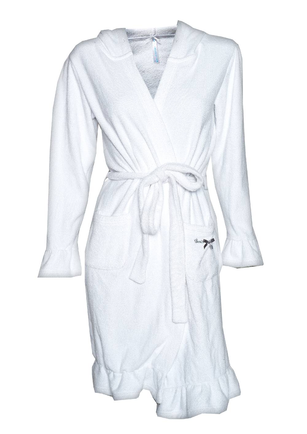 Louis & Louisa Bademantel Damen lang, weiß