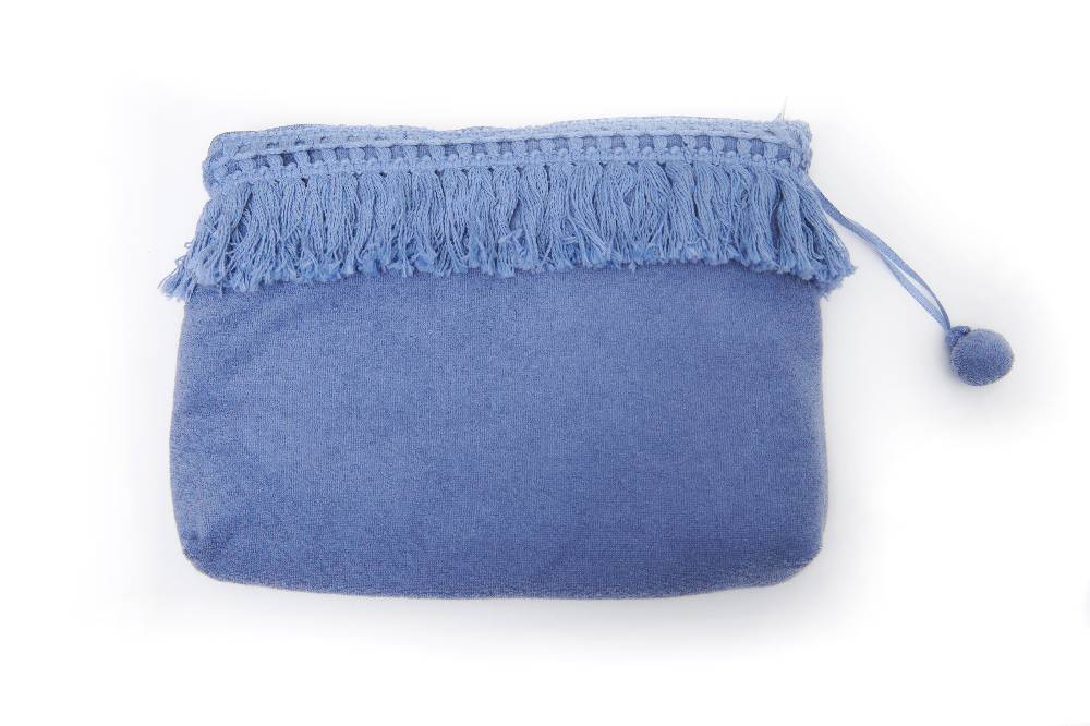 Louis & Louisa Kosmetiktasche, infinity blau Frottee