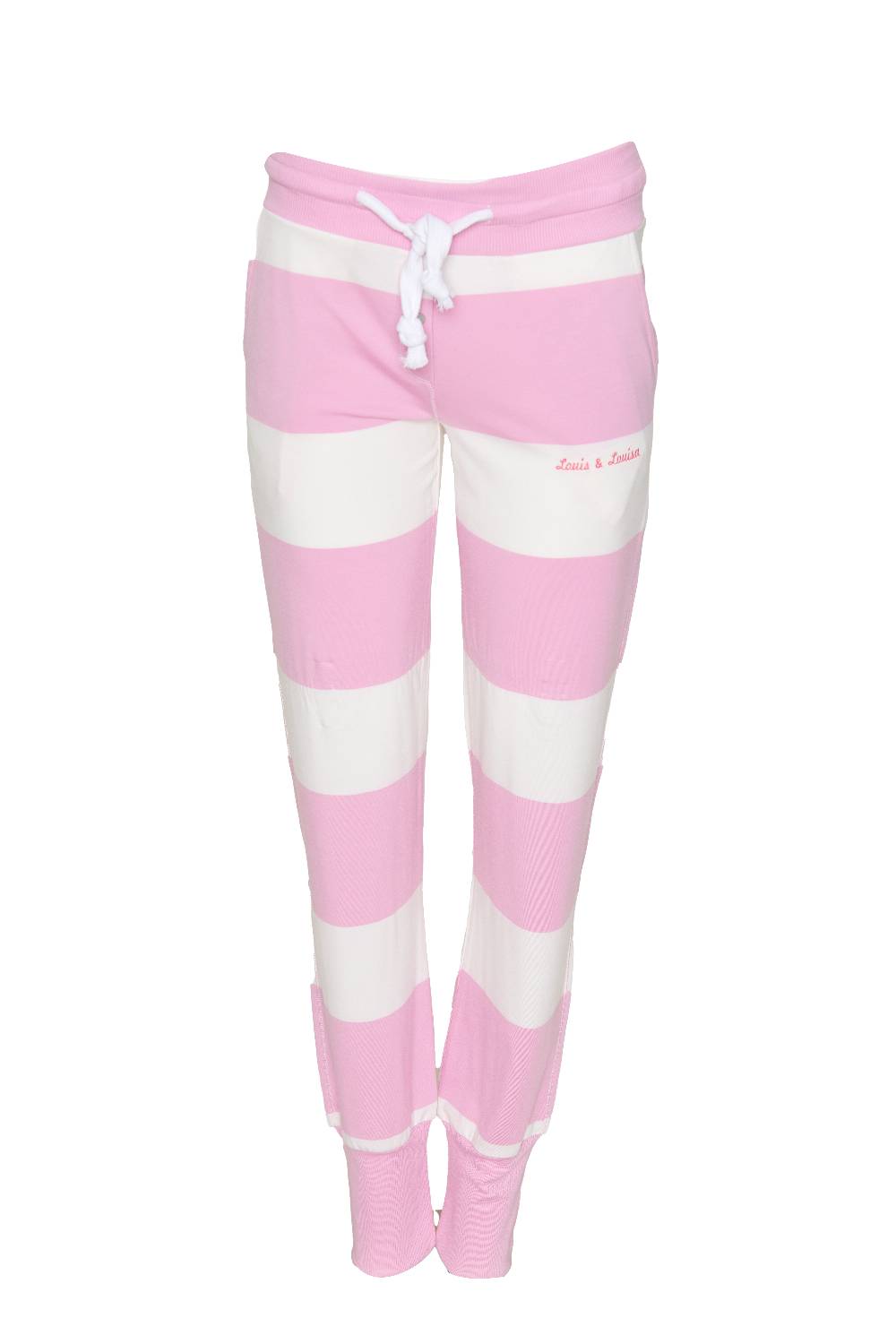 Louis & Louisa PURE Hose Bündchen, rosa gestreift