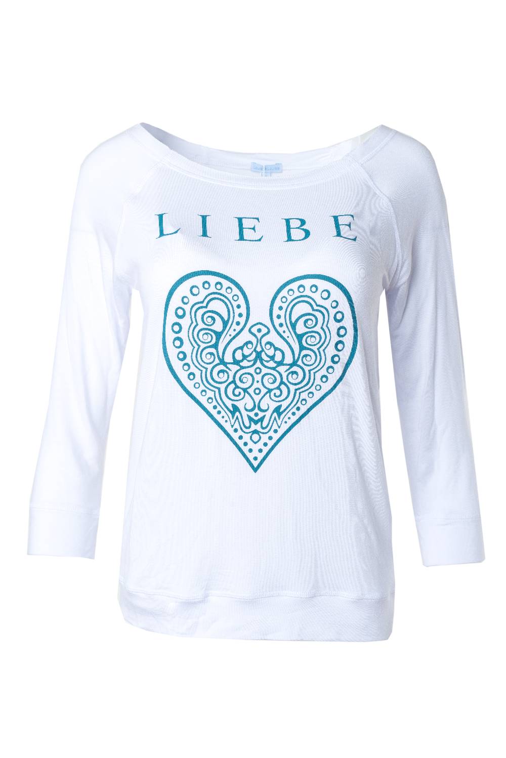 Louis & Louisa YOGA Sweaty Herz, weiß mit mineral