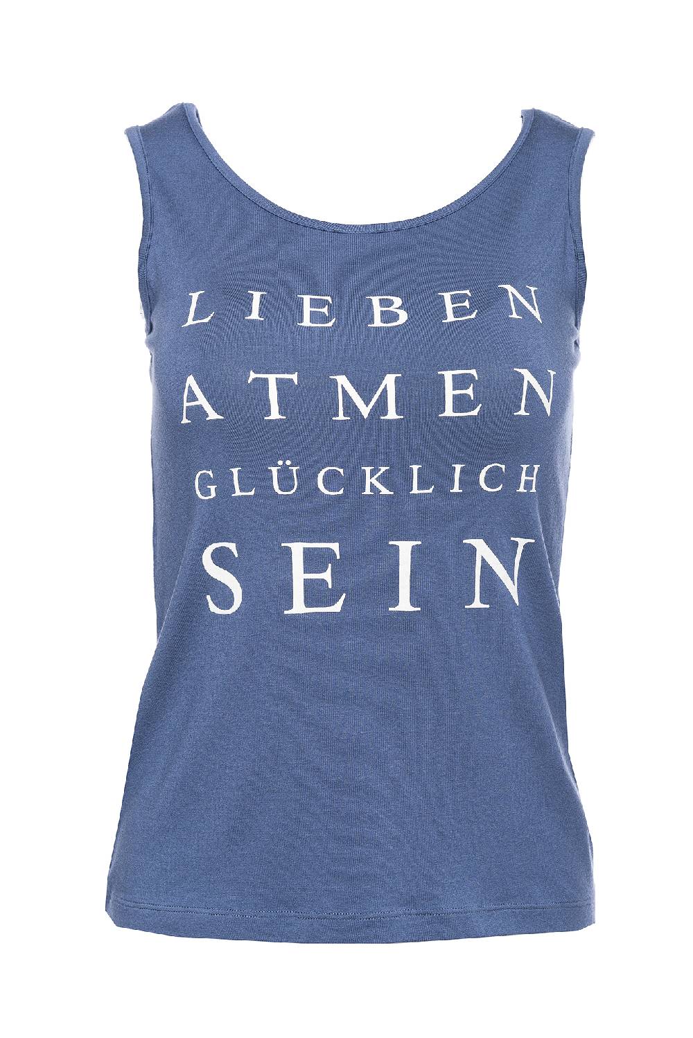 Louis & Louisa YOGA Tanktop Spruch, blau